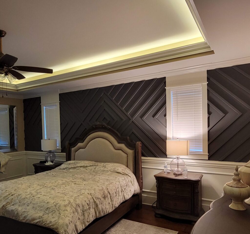 Grey Bedroom Accent Wall